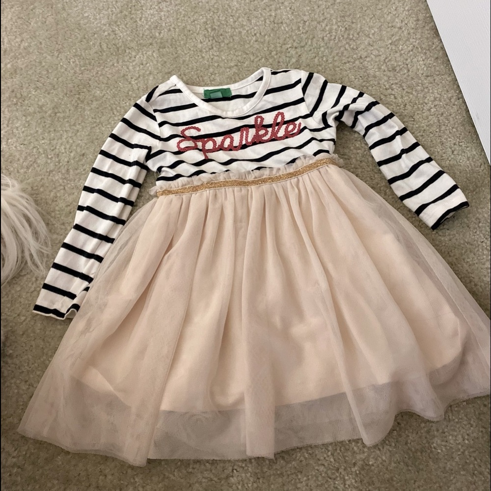 “Sparkle” stripe dress